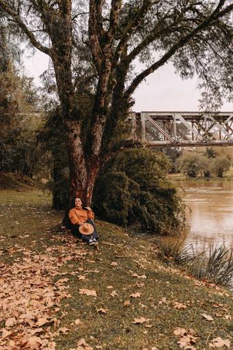Foto feminina outono