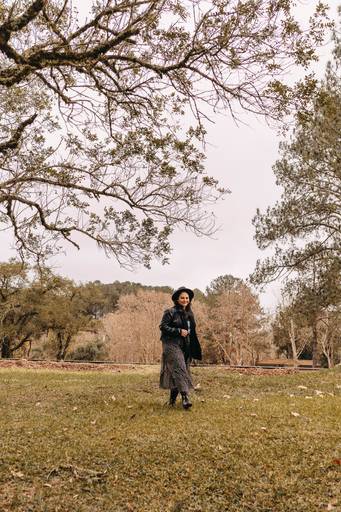 Foto feminina outono