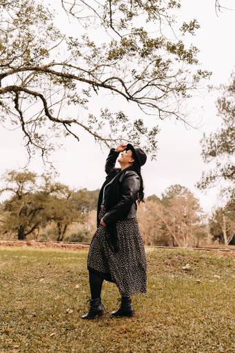 Foto feminina outono