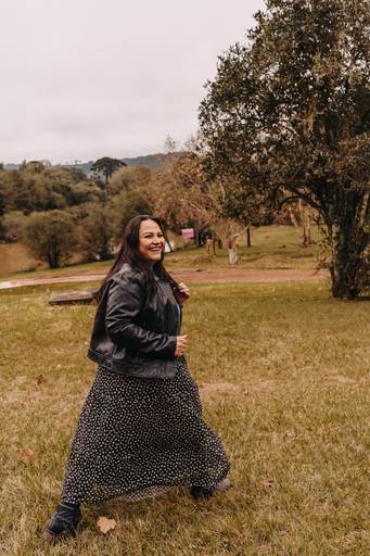 Foto feminina outono