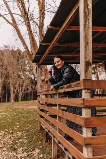 Foto feminina outono