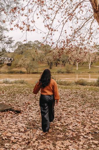 Foto feminina outono