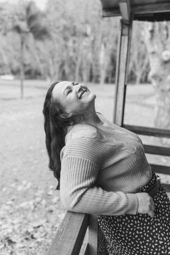 Foto feminina outono