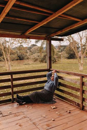 Foto feminina outono