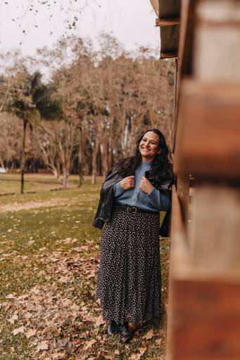 Foto feminina outono