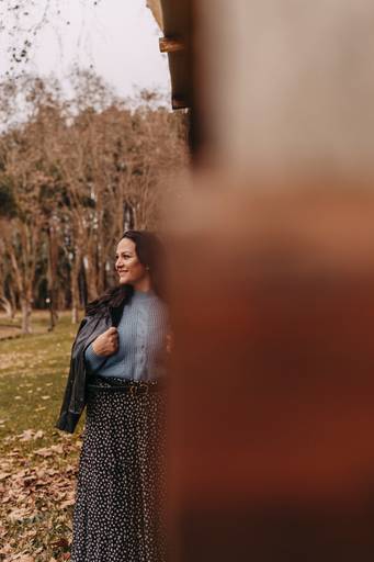 Foto feminina outono