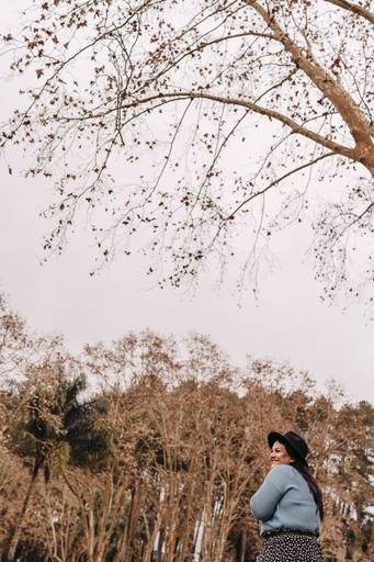 Foto feminina outono