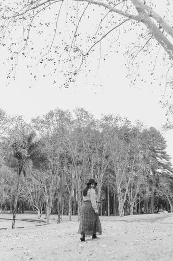 Foto feminina outono