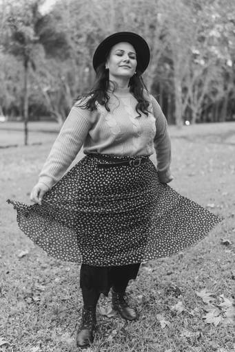 Foto feminina outono