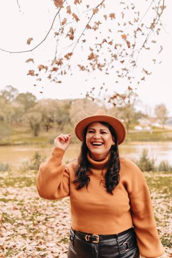 Foto feminina outono