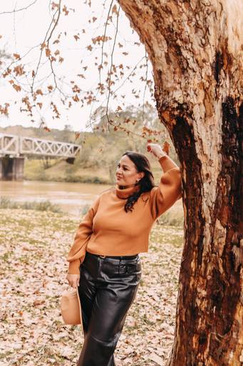 Foto feminina outono