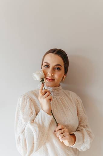 foto de marca pessoal com rosa