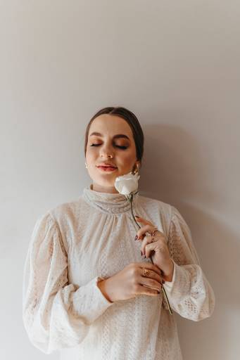 foto de marca pessoal com rosa