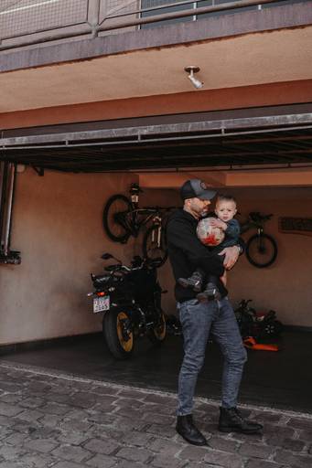 Pai e filho - mecanica - ensaio de dia dos pais