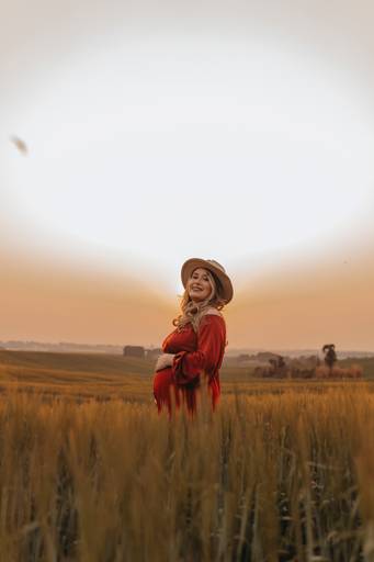 foto gestante natureza 