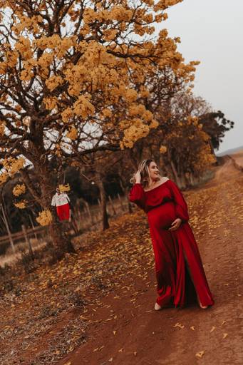 foto gestante natureza 