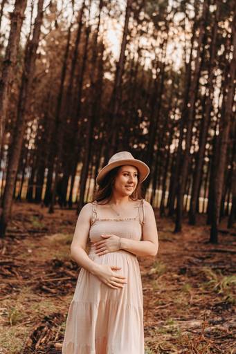 ensaio gestante delicado natureza