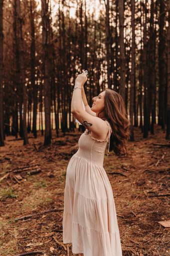 ensaio gestante delicado natureza