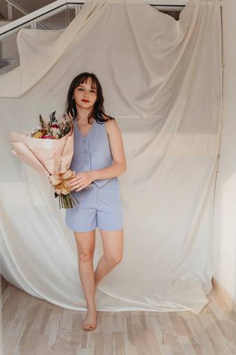 Ensaio de 15 anos boho delicado em casa