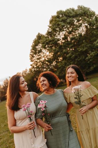 ensaio mãe e filhas