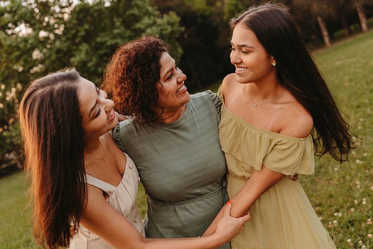 ensaio mãe e filhas