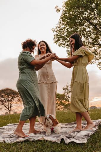 ensaio mãe e filhas