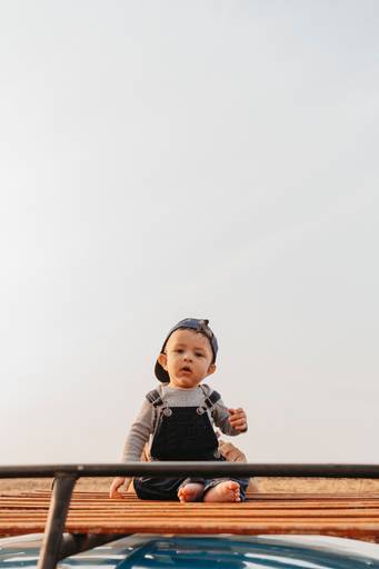 ensaio mãe e filho - infantil - 6 meses com carro (fusca)