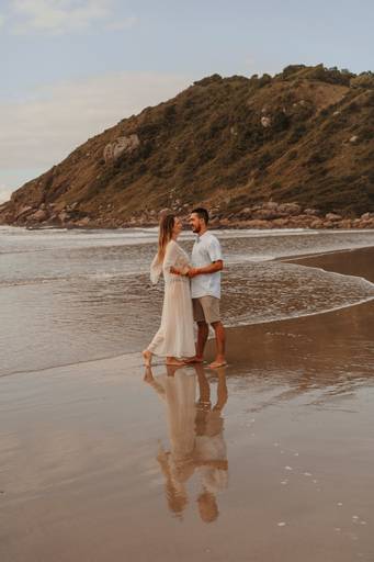 Ensaio casal na ilha do mel 