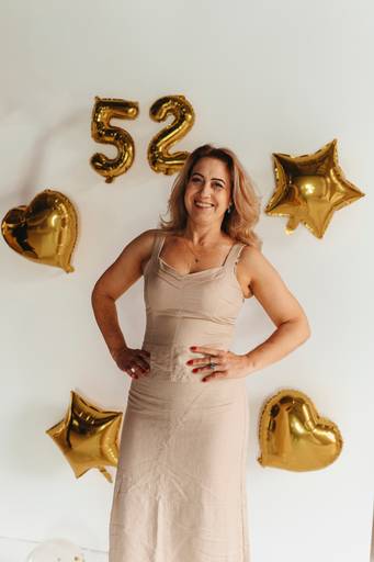 Ensaio feminino no estúdio 52 anos