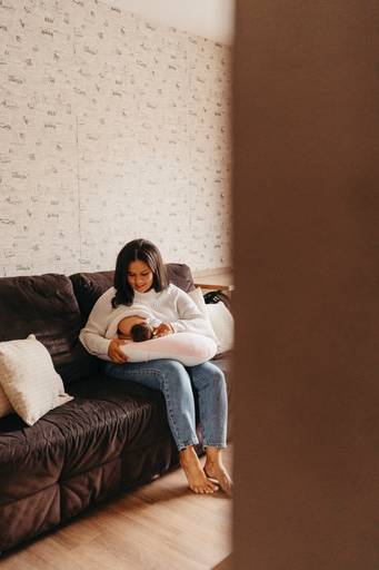 Newborn lifestyle em casa 