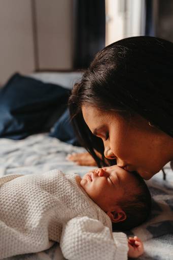 Newborn lifestyle em casa 