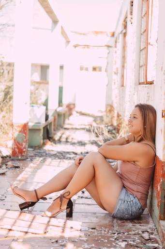 Ensaio em lugar abandonado