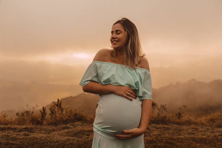 Ensaio gestante nascer do sol