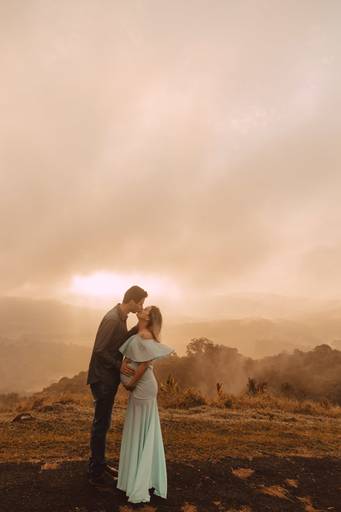 Ensaio gestante nascer do sol