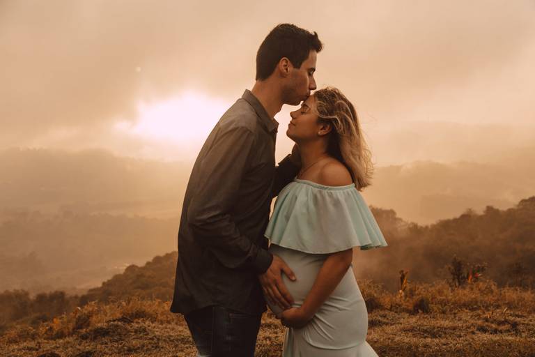 Ensaio gestante nascer do sol