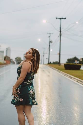 Ensaio feminino na chuva