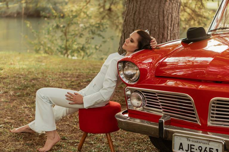 ensaio fotográco feminino com chapéu