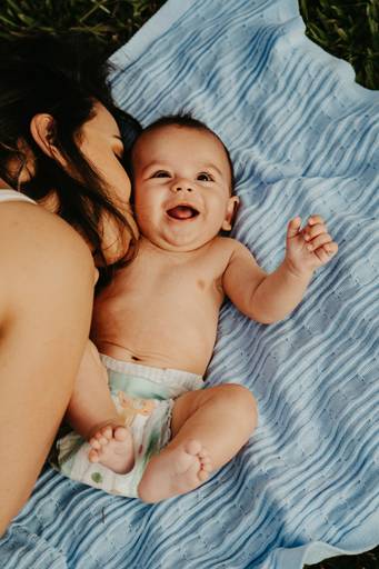 Ensaio mãe e filho delicado