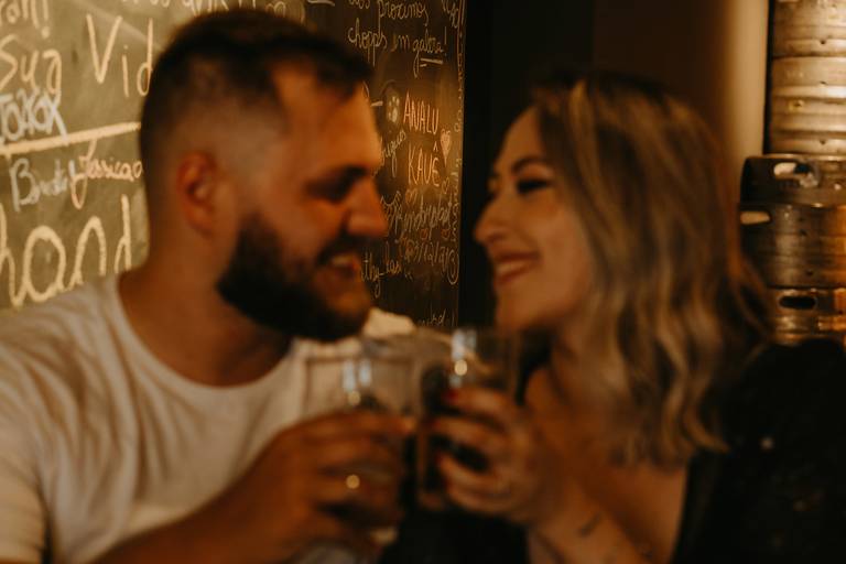 ensaio de casal feliz