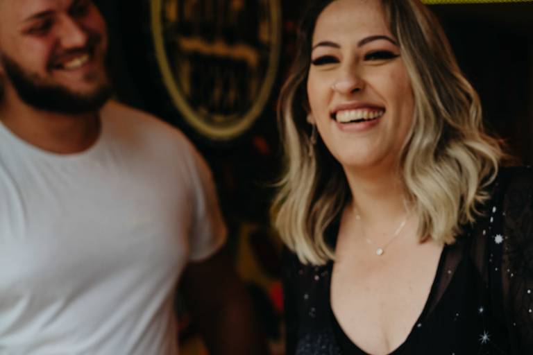 ensaio de casal feliz