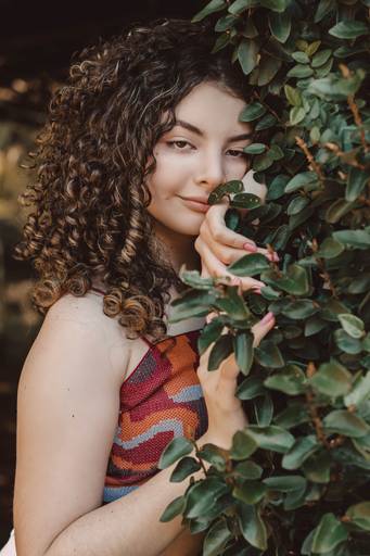 ensaio feminino com flores