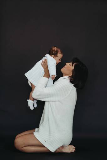 Emsaio mãe e filha bebe