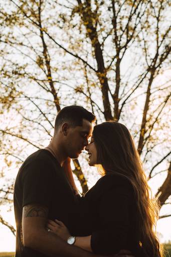 Ensaio em casal com o cachorro