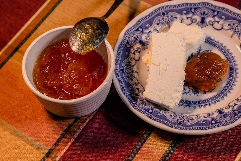 requeijão com doce de abóbora