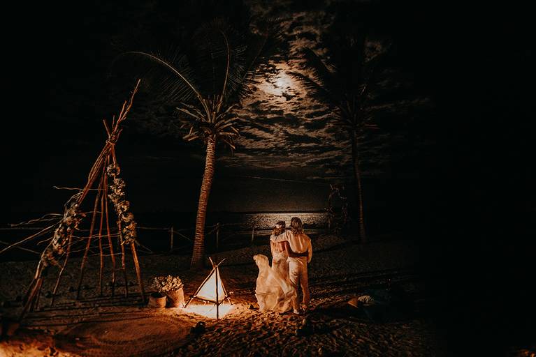 fotografia de casamento na ilha do guajiru em Itarema - CE