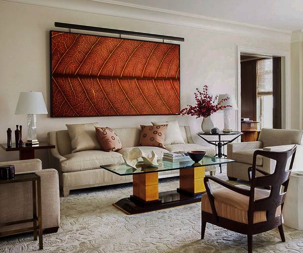 Foto de  textura de folha em grande formato confeccionado em Canvas