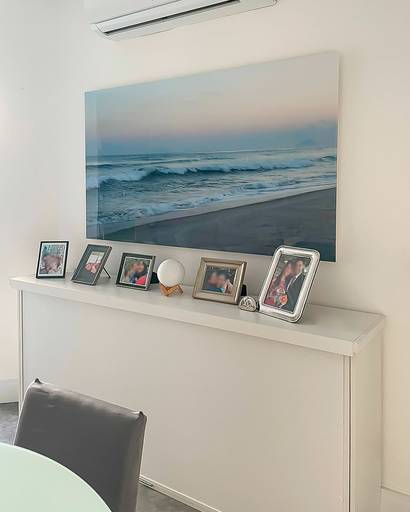 quadro decorativo em metacrilato para sala, quadro chique para sala de estar, quadro de paisagem