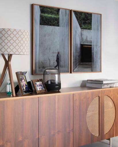 díptico com fotografia de obra do Tadao Ando