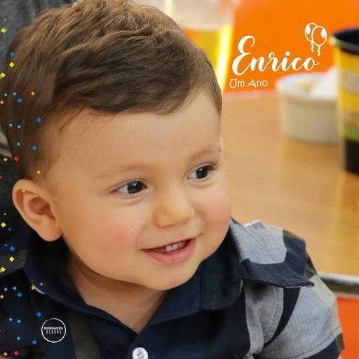 Álbum de aniversário de um ano do Enrico Santo André SP