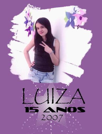 Capa álbum de quinze anos da Luiza Santo André SP